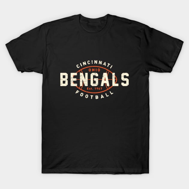 Cincinnati Bengals 2 by © Buck Tee Originals T-Shirt by Buck Tee